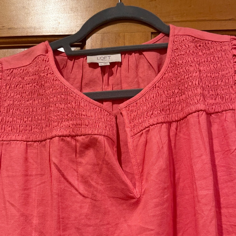 Pink Ruffled Sleeve Blouse - Picture 2 of 4